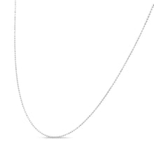 Load image into Gallery viewer, .925 Sterling Silver 0.7mm Slim and Dainty Unisex 18" Inch Ball Bead Chain Necklace