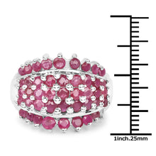Load image into Gallery viewer, 2.70 Carat Genuine Ruby .925 Sterling Silver Ring