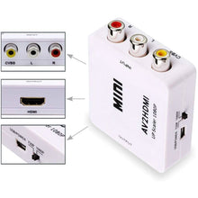 Load image into Gallery viewer, ABLEWE 1080P Mini RCA Composite CVBS Video Audio Converter Adapter