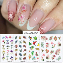 Load image into Gallery viewer, Abstract Lady Face Water Decals Fruit Flower Summer Leopard Alphabet Leaves Nail Stickers Water Black Leaf Sliders Marble Nail Art Stickers Water Transfer Nail Decals Full Wraps Gradient Acrylic Nail Kits for Women Manicure Decoration