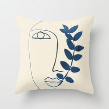 Load image into Gallery viewer, Abstract Line Drawing Cushion Case Modern Abstract Painting Pillow Case Beautiful Art Cushion Covers Art Sofa Pillows Case Livingroom Decorative Pillow 45x45CM