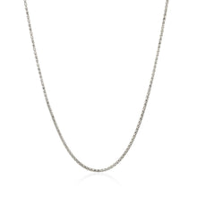 Load image into Gallery viewer, 14k White Gold Adjustable Popcorn Chain 1.3mm