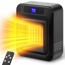 Load image into Gallery viewer, Space Heater for Indoor Use – 1500W Ceramic with Remote & Timer