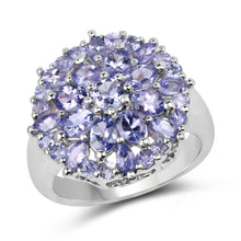 Load image into Gallery viewer, 2.79 Carat Genuine Tanzanite .925 Sterling Silver Ring