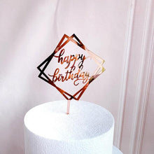 Load image into Gallery viewer, Acrylic One Cake Topper Top Cake One Cake Topper Birthday Cake Topper Double Sided For Anniversaries And Parties Birthday Party Cupcake Toppers Flags Wedding Baby Shower Supplies Lovely Baking Dessert Decorations