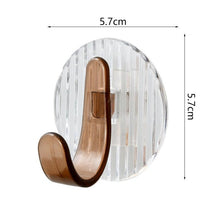 Load image into Gallery viewer, Acrylic Self Adhesive Hooks Wall Hook Home Décor Bathroom Towel Hooks Rack Hanging Coat Hanger Door Back Keys Hanger Bag Holder Wall Hanger Storage Organizer for Living Room Bedroom Wall Door