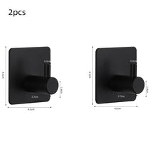 Load image into Gallery viewer, Adhesive Wall Hooks Mounted Door Key Cloth Coat Bathroom Robe Hanger Kitchen Hardware Rack Shelf Bag Hook Organizer For Hanging Bathroom Toilet Sticky Hook