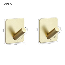 Load image into Gallery viewer, Adhesive Wall Hooks Mounted Door Key Cloth Coat Bathroom Robe Hanger Kitchen Hardware Rack Shelf Bag Hook Organizer For Hanging Bathroom Toilet Sticky Hook