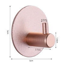Load image into Gallery viewer, Adhesive Wall Hooks Mounted Door Key Cloth Coat Bathroom Robe Hanger Kitchen Hardware Rack Shelf Bag Hook Organizer For Hanging Bathroom Toilet Sticky Hook