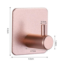 Load image into Gallery viewer, Adhesive Wall Hooks Mounted Door Key Cloth Coat Bathroom Robe Hanger Kitchen Hardware Rack Shelf Bag Hook Organizer For Hanging Bathroom Toilet Sticky Hook