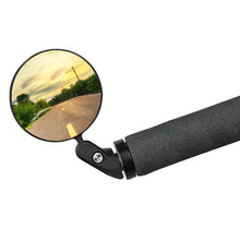 Load image into Gallery viewer, Adjustable 360 Rotation Bike Rearview Mirror Safety Cycling Wide Angle Rear View Bicycle Handlebar Mirrors For 18-22MM Grips Bike Mirror Bicycle Handlebar Rearview Mirrors HD Safety Rear View Mirror Convex Mirror With 360˚Adjustable