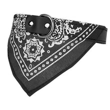 Load image into Gallery viewer, Adjustable Bandana Leather Pet Collar