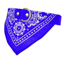 Load image into Gallery viewer, Adjustable Bandana Leather Pet Collar