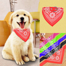 Load image into Gallery viewer, Adjustable Bandana Leather Pet Collar
