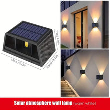 Load image into Gallery viewer, Adjustable Beam Solar Wall Sconce Outdoor Light with 140 Lumens
