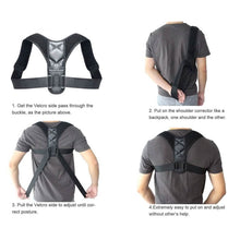 Load image into Gallery viewer, Adjustable Posture Clavicle Support Corrector Back Shoulders Brace
