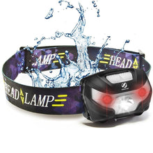 Load image into Gallery viewer, Adjustable Rechargeable LED Headlamp Strap USB Headlamps 5W Headlight Perfect For Fishing Camping Hiking Comfortable Headlamp Flashlights For Adults And Kids