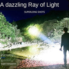 Load image into Gallery viewer, Adjustable Rechargeable Strong Mini Pocket Sized Flashlight LED Multifunctional High Lumen Light Ultra-bright Portable Flashlights Outdoor Waterproof Flashlight For Running Walking