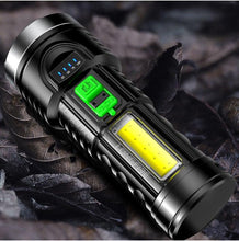 Load image into Gallery viewer, Adjustable Rechargeable Strong Mini Pocket Sized Flashlight LED Multifunctional High Lumen Light Ultra-bright Portable Flashlights Outdoor Waterproof Flashlight For Running Walking