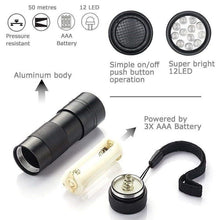 Load image into Gallery viewer, Adjustable Rechargeable UV Flashlight Black Light 21LED 12LED Handheld Portable Torch Light Ultraviolet Flashlight Detector Flashlight Torch For Bed Bug Dog Urine Pet Stains Matching With Pet Odor Eliminator