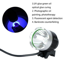 Load image into Gallery viewer, Adjustable Rechargeable UV Flashlight Portable Torch Ultra Violet LED Handheld For UV Glue Curing For Cellphone Repair Tool Curing Lamp Dryer For Urine Stain Detector Sterilization Phone Circuit Board