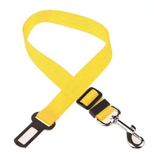Load image into Gallery viewer, Adjustable Safety Seat Belt Nylon Pets Puppy Seat Lead Leash Dog Harness Vehicle Seatbelt Pet Dog Supplies Travel Clip Adjustable Bowtie Pet Cat Dog Car Seat Belt Pet Seat Harness Dog Lead Clip Dog Collars Accessories