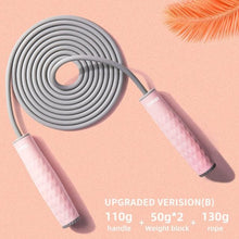 Load image into Gallery viewer, Adjustable Sport Jump Rope Skip Speed Weighted Jump Ropes With Weight Block Cable Fitness Training Anti-Slip Handle Jump Rope For Fitness Workout Adjustable Skipping Rope For Exercise Boxing