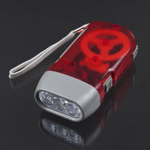 Load image into Gallery viewer, Adjustable Super Bright LED Light Hand Press Flashlight Waterproof Wind Up Light Hand Crank Flashlight Torch Light Crank Lamp Power For Hiking Outdoor Home Camping
