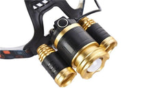 Load image into Gallery viewer, Adjustable Zoomable Headlamp Ultra Bright Rechargeable LED Bright High Lumen Head Lights Head Lamp Waterproof Flashlight For Outdoor Cmaping Fishing Hiking Biking Fishing Headlamp Running Headlamp