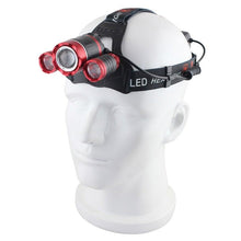 Load image into Gallery viewer, Adjustable Zoomable Headlamp Ultra Bright Rechargeable LED Bright High Lumen Head Lights Head Lamp Waterproof Flashlight For Outdoor Cmaping Fishing Hiking Biking Fishing Headlamp Running Headlamp