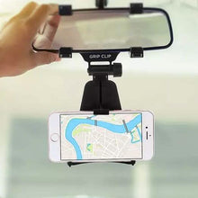 Load image into Gallery viewer, Aduro Grip-Clip Universal Rearview Mirror Phone Mount