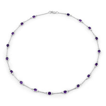 Load image into Gallery viewer, 6.12 Carat Genuine Amethyst .925 Sterling Silver Necklace