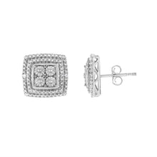 Load image into Gallery viewer, 10K Yellow, White, and Rose Gold Plated Sterling Silver Diamond Accent Earrings (I-J Clarity, I3 Color)