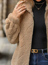 Load image into Gallery viewer, Women's Fuzzy Zip-Up Jacket with Pockets – Soft & Cozy Long Sleeve Outerwear