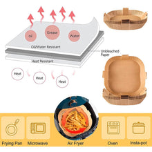 Load image into Gallery viewer, 100-Pack: Air Fryer Disposable Paper Liners