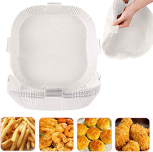 Load image into Gallery viewer, 100-Pack: Air Fryer Disposable Paper Liners
