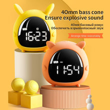 Load image into Gallery viewer, Alarm Clock Kids Child Children Sleep Bedside Alarm Clock Digital Wake Up Children's Alarm Clocks for Girls Boys Bedroom Temperature Snooze Timer Clock for Bedroom/Table/Desk