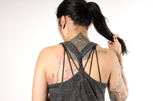 Load image into Gallery viewer, Brains Beauty & Piercings Cosmic Twist Back Tank Top