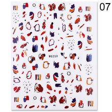 Load image into Gallery viewer, Alphabet Love Shaped Pattern 3D Nail Stickers Slider Valentine Day Decals Foil For Love Nail Art Decoration Pop Art Nail Stickers Sexy Girl Designs Comics Water Transfer Decals Manicure Lips Nail Art Decorations Slider Nail Art Stickers