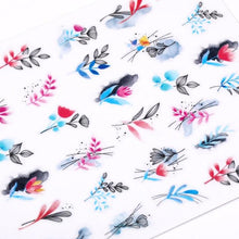 Load image into Gallery viewer, Alphabet Love Shaped Pattern 3D Nail Stickers Slider Valentine Day Decals Foil For Love Nail Art Decoration Pop Art Nail Stickers Sexy Girl Designs Comics Water Transfer Decals Manicure Lips Nail Art Decorations Slider Nail Art Stickers