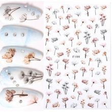 Load image into Gallery viewer, Alphabet Love Shaped Pattern 3D Nail Stickers Slider Valentine Day Decals Foil For Love Nail Art Decoration Pop Art Nail Stickers Sexy Girl Designs Comics Water Transfer Decals Manicure Lips Nail Art Decorations Slider Nail Art Stickers