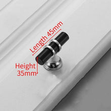 Load image into Gallery viewer, Aluminum Alloy Black Gold Door Handle Wardrobe Kitchen Cabinet Drawer Solid Handle Furniture Handle European Modern Hardware Modern Furniture Cupboard Door Drawer Handles