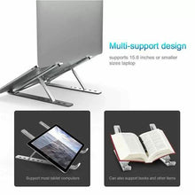 Load image into Gallery viewer, Aluminum Alloy Foldable Portable Laptop Stand