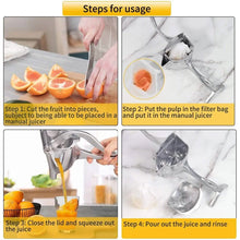 Load image into Gallery viewer, Aluminum Alloy Manual Hand Pressure Juicer