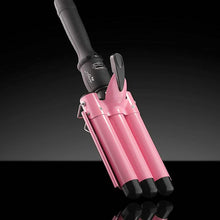 Load image into Gallery viewer, Alure Three Barrel Curling Iron Wand with LCD Temperature Display