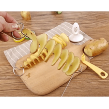 Load image into Gallery viewer, Amazing 2PC Potato Spiral Cutter Cucumber Slicer Kitchen Accessories Vegetable Spiralizer Spiral Potato Cutter Slicer Kitchen Gadgets