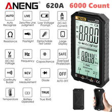 Load image into Gallery viewer, ANENG 4.7-Inch LCD Display 6000 Count AC/DC Digital Multimeter