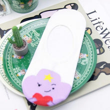 Load image into Gallery viewer, Anime Adventure Time Sock Women Cartoon Cute Socks Ice King Lumpy Space Princess Fun Autumn Winter Yellow Cotton Socks Warm Socks For Men And Women