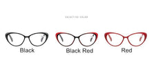 Load image into Gallery viewer, Anti-blue Light Coated Lenses Luxury Red Black Fashion Cat Eye Glasses For Women Reading Glasses & Men Computer Cateye Blue Light Blocking Reading Glasses