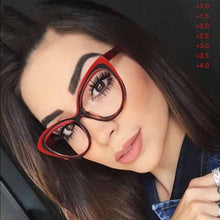 Load image into Gallery viewer, Anti-blue Light Coated Lenses Luxury Red Black Fashion Cat Eye Glasses For Women Reading Glasses & Men Computer Cateye Blue Light Blocking Reading Glasses